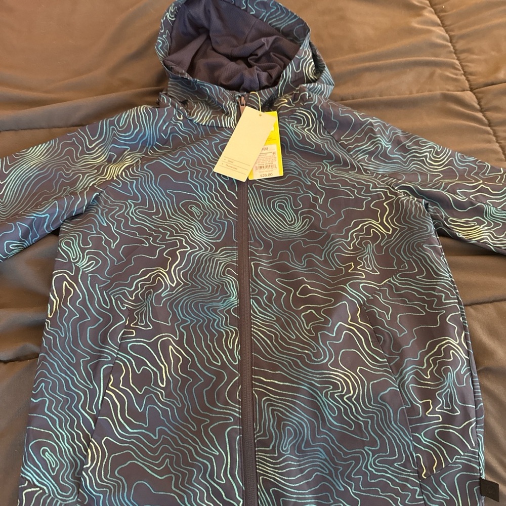 All in Motion Kids Raincoat - Navy and Teal